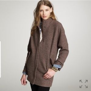 J. Crew brown cocoon coat